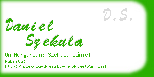 daniel szekula business card